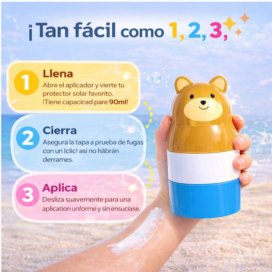 Sunny bear - Aplicador Crema Solar